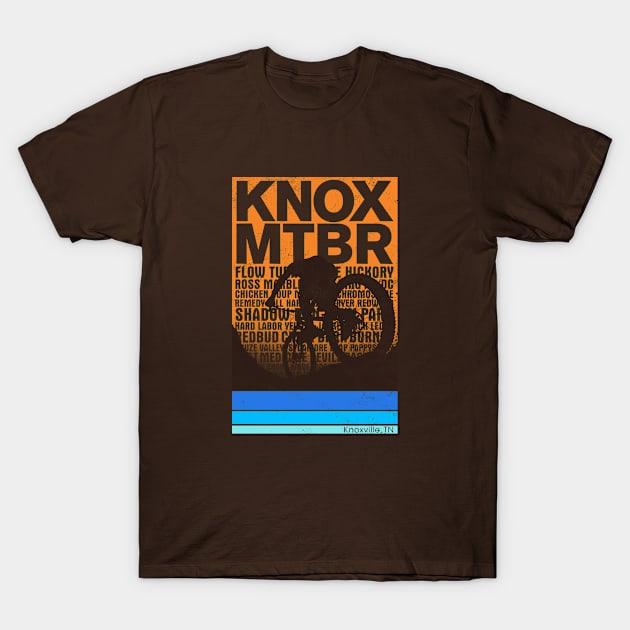 KNOX_MTBR brown T-Shirt by Keith Harris